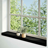 Vidaxx appuis de fenêtre 2 pcs 90x15x2 cm chêne massif brun foncé