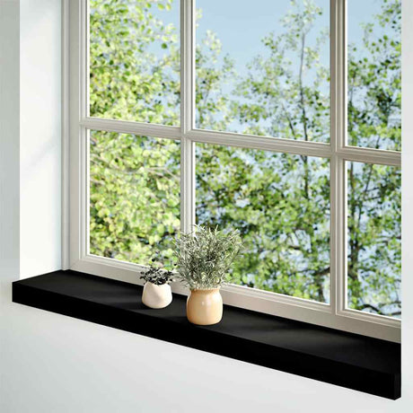 Vidaxx appuis de fenêtre 2 pcs 100x15x2 cm chêne massif brun foncé