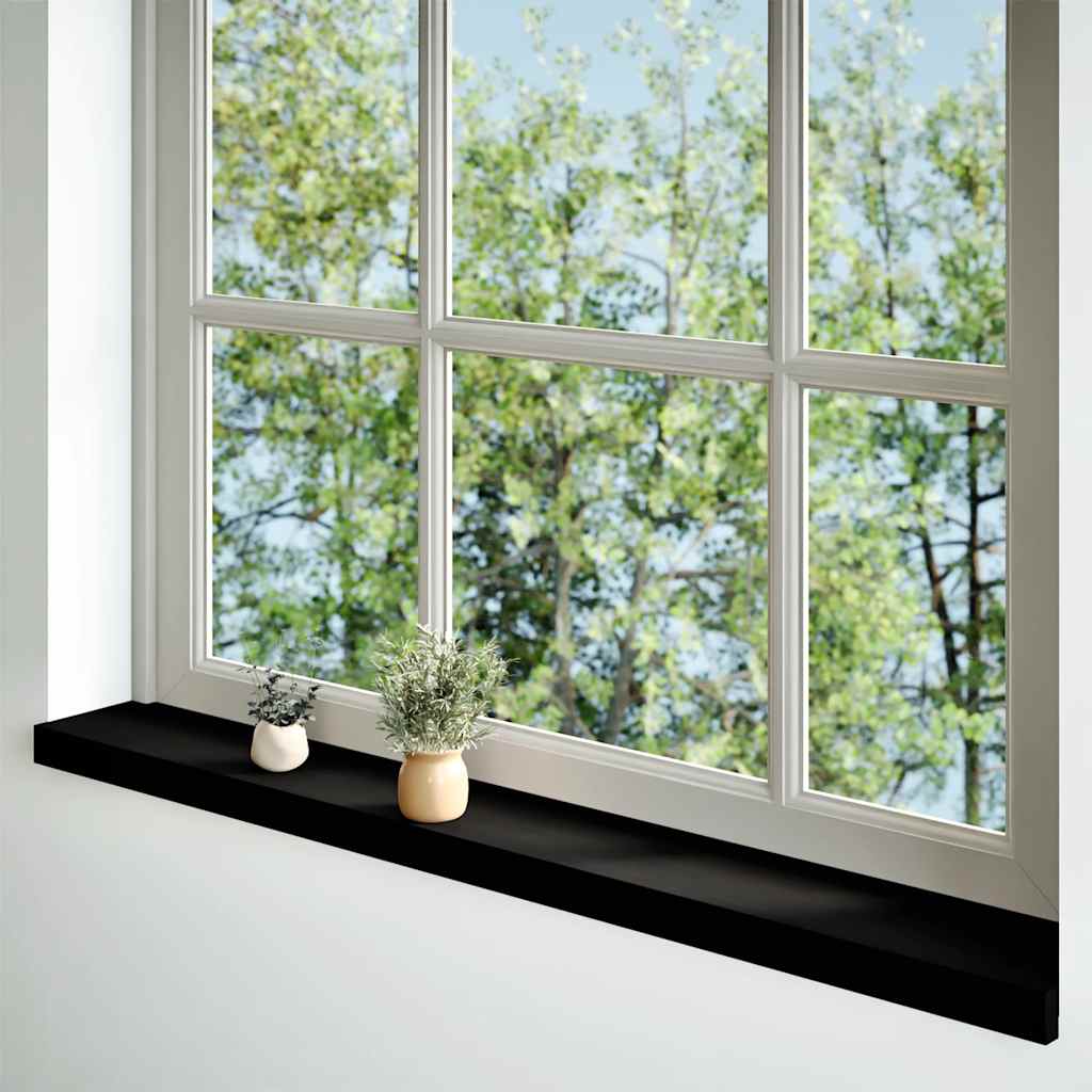 Vidaxl Fenster Sills 2 PC 14 PC 14013x2 cm Festplack donkelbrong