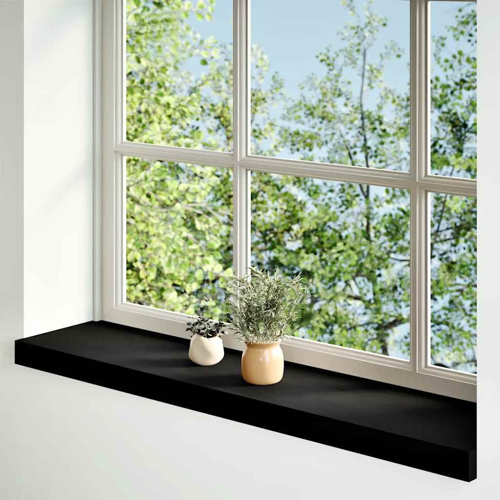 Vidaxx appuis de fenêtre 2 pcs 100x20x2 cm chêne massif brun foncé