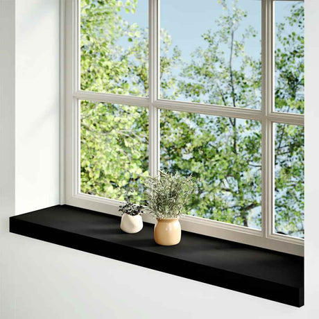Vidaxx appuis de fenêtre 2 pcs 100x20x2 cm chêne massif brun foncé