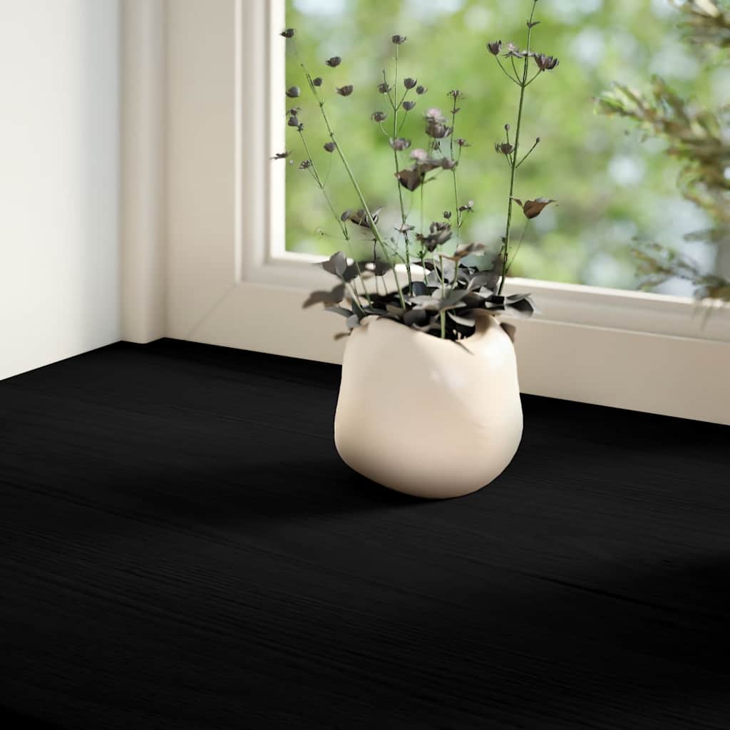 Vidaxx appuis de fenêtre 2 pcs 70x25x2 cm chêne massif brun foncé