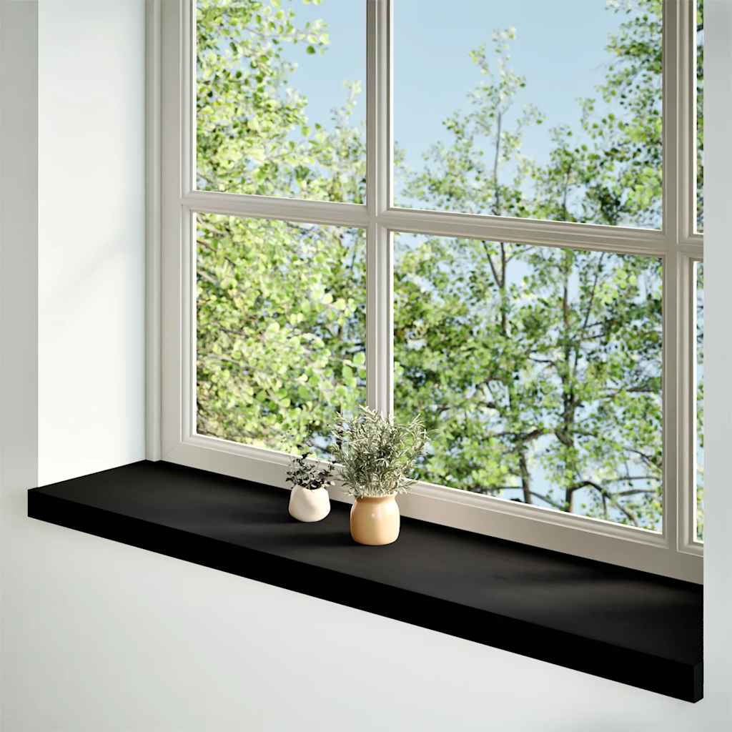 Vidaxx appuis de fenêtre 2 pcs 100x25x2 cm chêne massif brun foncé