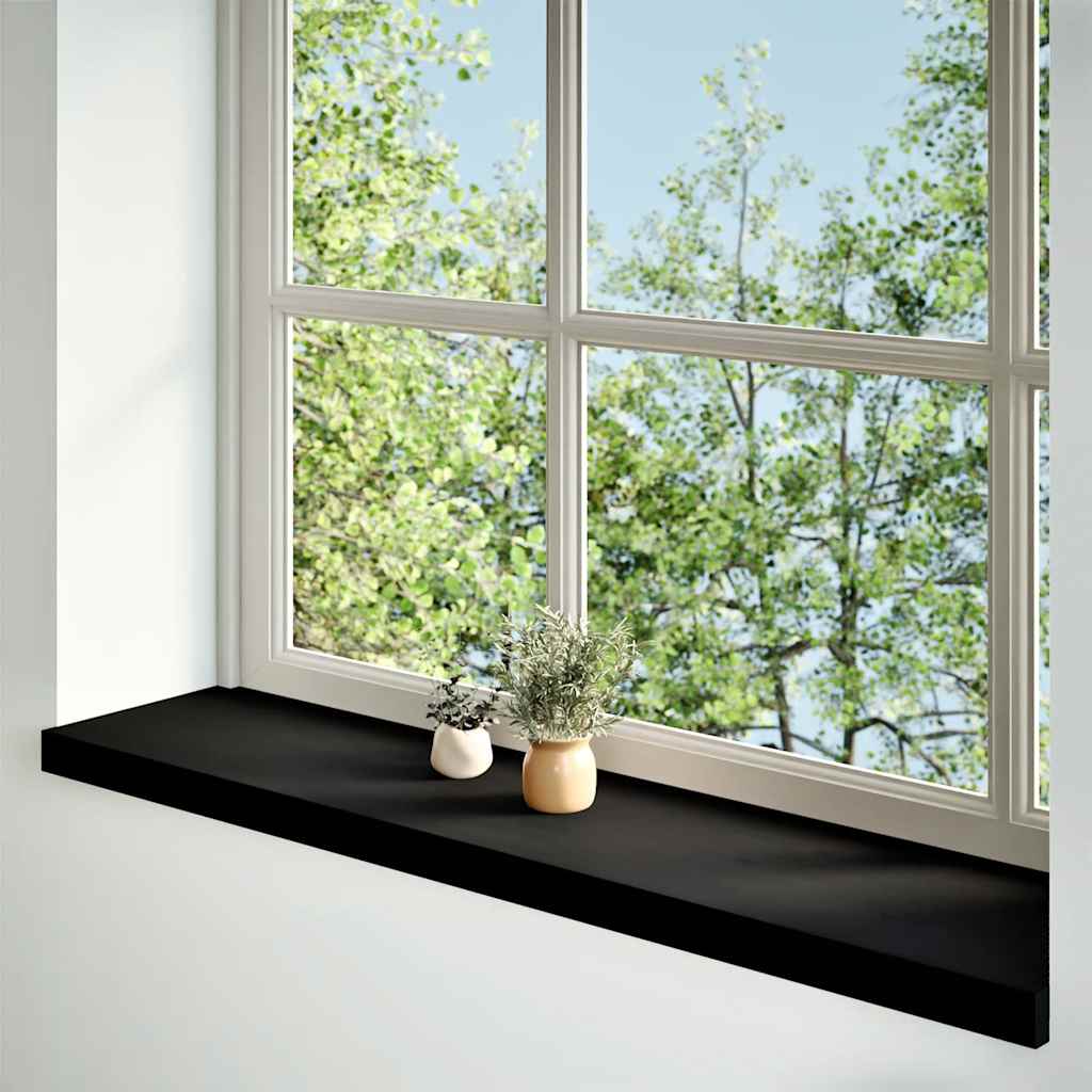 Vidaxl window sills 2 pcs 120x25x2 cm solid oak dark brown