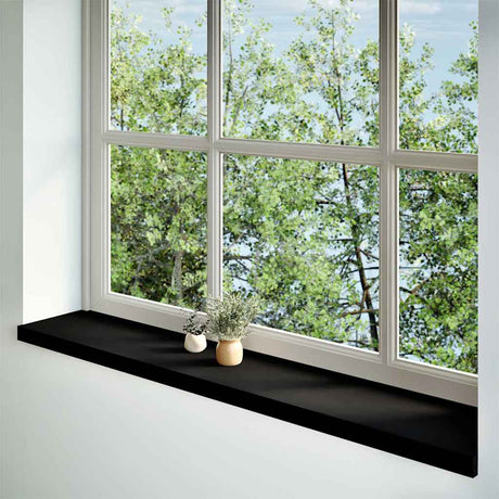 Vidaxx appuis de fenêtre 2 pcs 140x25x2 cm chêne massif brun foncé