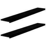 Vidaxl Window Sills 2 PCS 160x25x2 cm Solid eik mørkebrun