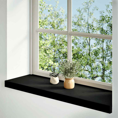 Vidaxx appuis de fenêtre 2 pcs 70x30x2 cm chêne massif brun foncé