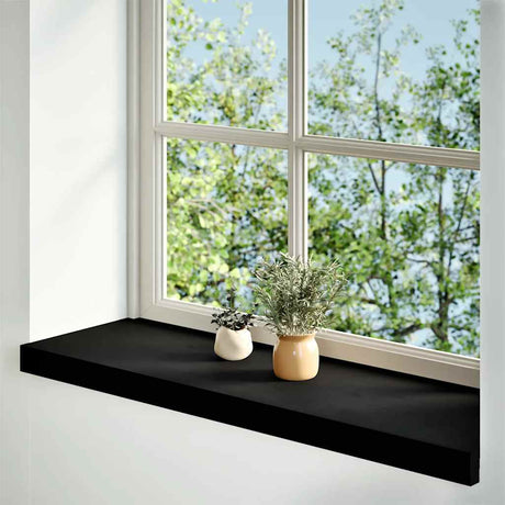 Vidaxx appuis de fenêtre 2 pcs 80x30x2 cm chêne massif brun foncé