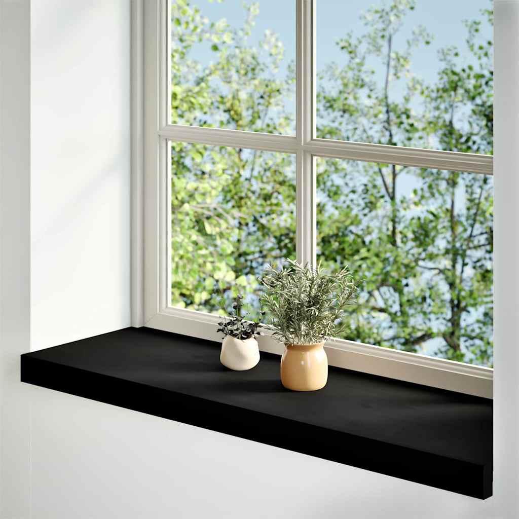 Vidaxx appuis de fenêtre 2 pcs 90x30x2 cm chêne massif brun foncé