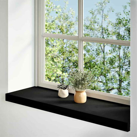 Vidaxx appuis de fenêtre 2 pcs 90x30x2 cm chêne massif brun foncé