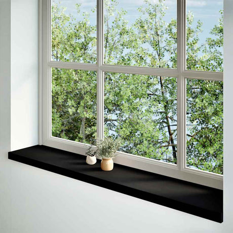 Vidaxx appuis de fenêtre 2 pcs 140x30x2 cm chêne massif brun foncé