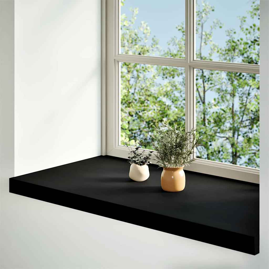 Vidaxx appuis de fenêtre 2 pcs 90x40x2 cm chêne massif brun foncé