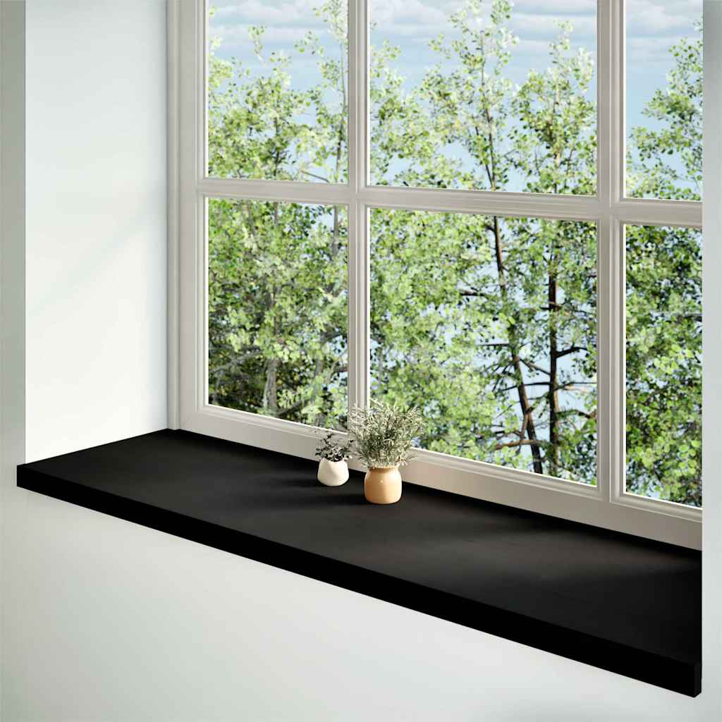 Vidaxl Windows Sills 2 szt. 140x40x2 cm lite drewno drewniane ciemnobrązowe