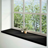 Vidaxl Window Sills 2 PCS 140x40x2 cm Solid eg træ mørkebrun