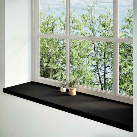 Vidaxx appuis de fenêtre 2 pcs 140x40x2 cm chêne massif brun foncé