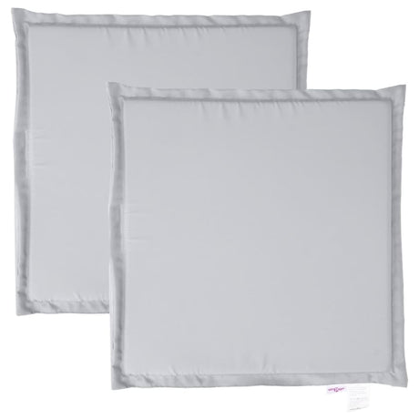 Vidaxx coussins de siège de jardin 2 pcs carré 45x45x2 cm gris clair
