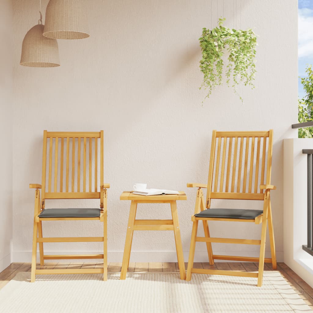 Vidaxx coussins de siège de jardin 2 pcs carré 45x45x2 cm anthracite