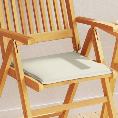 VidaXL coussins de siège de jardin 2 pcs carré 45x45x2 cm couleur crème
