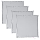 VidaXL coussins de siège de jardin 4 pcs carré 45x45x2 cm gris clair
