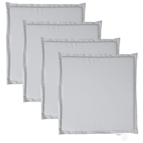 VidaXL coussins de siège de jardin 4 pcs carré 45x45x2 cm gris clair