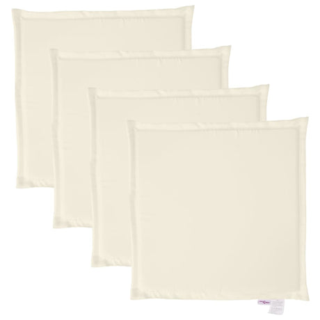 Vidaxx coussins de siège de jardin 4 pcs carré 45x45x2 cm couleur crème