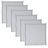 VidaXL coussins de siège de jardin 6 pcs carré 45x45x2 cm gris clair
