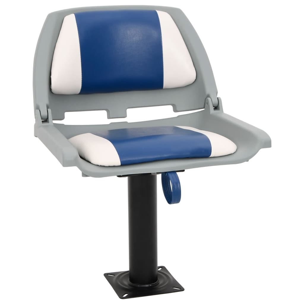 Vidaxx ensemble de chaises bateau pliantes 2 pièces 48x51x41 cm bleu et blanc