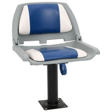 Vidaxx ensemble de chaises bateau pliantes 2 pièces 48x51x41 cm bleu et blanc