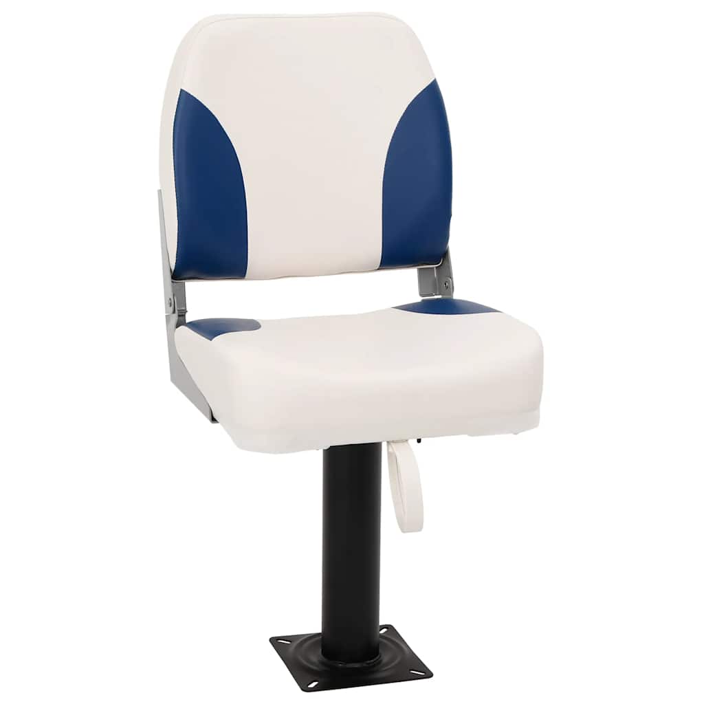 Vidaxx chaise bateau 2 set pliable 41x36x48 cm bleu et blanc