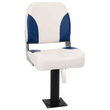 Vidaxx chaise bateau 2 set pliable 41x36x48 cm bleu et blanc
