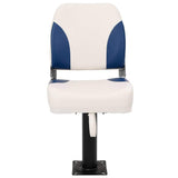 Vidaxx chaise bateau 2 set pliable 41x36x48 cm bleu et blanc