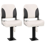VidaXL chaise bateau 2 set pliable avec dossier bas
