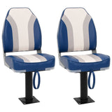 Vidaxx Ensemble de chaises bateau 4 pièces avec dossier haut, pliable