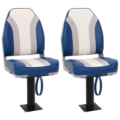 Vidaxx Ensemble de chaises bateau 4 pièces avec dossier haut, pliable