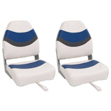 VidaXL Chaises de bateau 2 pcs pliables avec dossier haut 44x38x55 cm