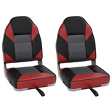 Vidaxx chaises bateau 2 pcs pliables avec dossier haut 39x43x58 cm