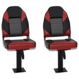 Vidaxx Ensemble de chaises bateau 4 pièces avec dossier haut, pliable