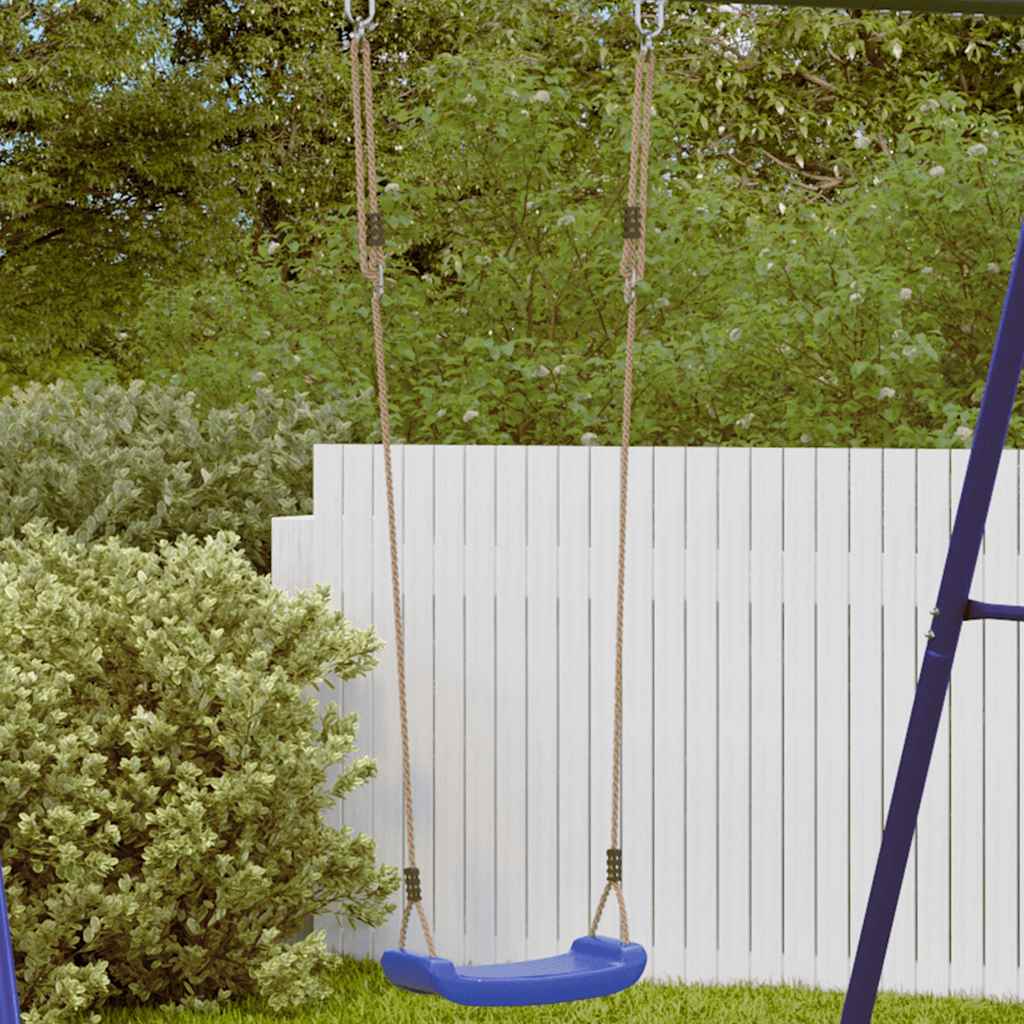 Balançoire VidaXL pour enfants, corde réglable 1 personne, bleu