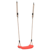 Balançoire VidaXL pour enfants, corde réglable 1 personne, rouge