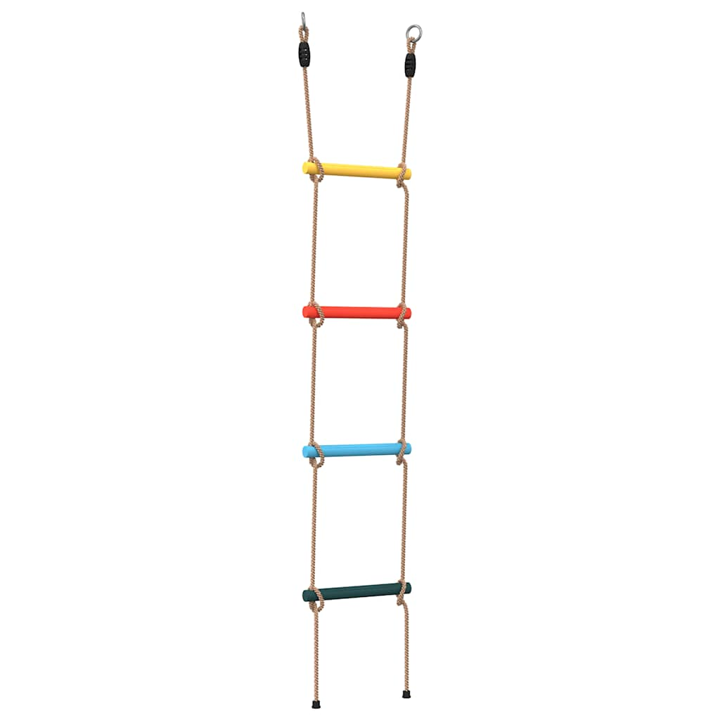 Vidaxl Rope Scala per bambini con 4 sport multilorati