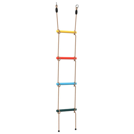 Échelle de corde VidaXL pour enfants avec 4 échelons, multicolore