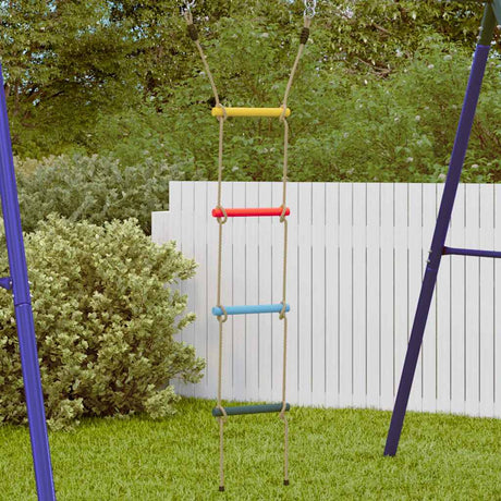 Échelle de corde VidaXL pour enfants avec 4 échelons, multicolore