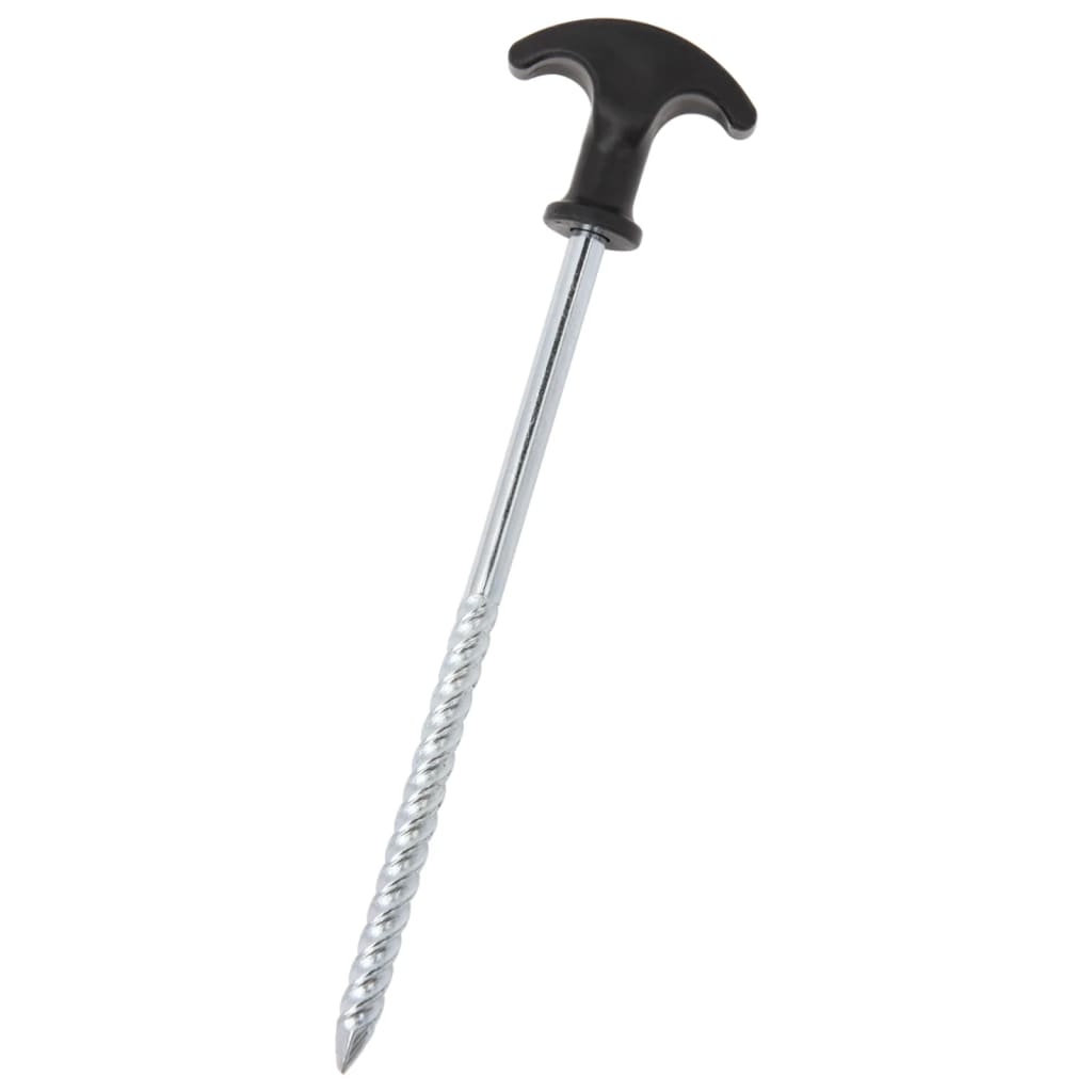 Piquets de tente Vidaxl 24 pcs ø7 mm 20 cm acier galvanisé