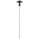Piquets de tente Vidaxl 24 pcs ø7 mm 30 cm acier galvanisé