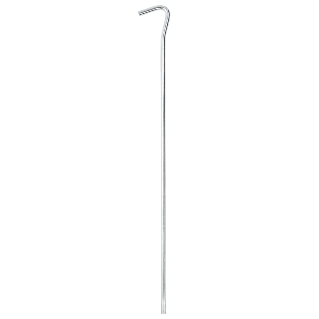 Piquets de tente Vidaxl 25 pcs ø5 mm 30 cm acier galvanisé