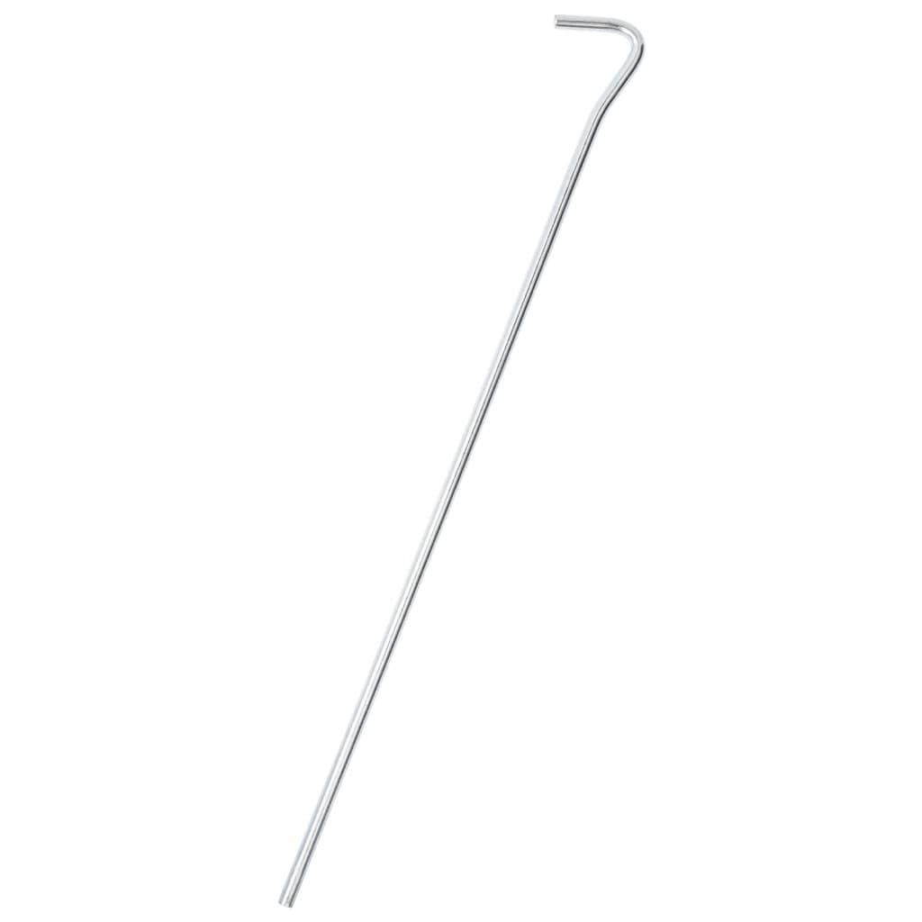 Piquets de tente Vidaxl 50 pcs ø7 mm 30 cm acier galvanisé