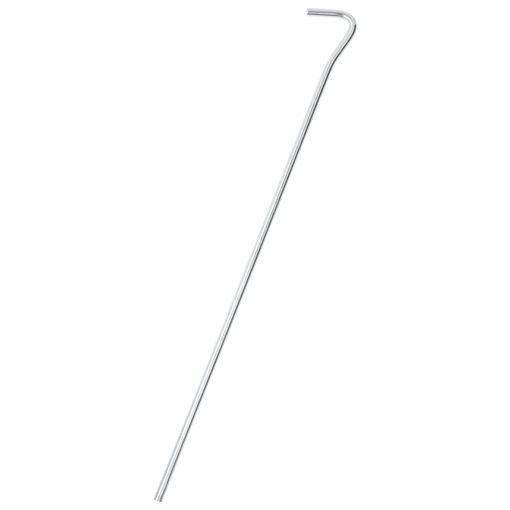 Piquets de tente Vidaxl 25 pcs ø7 mm 30 cm acier galvanisé