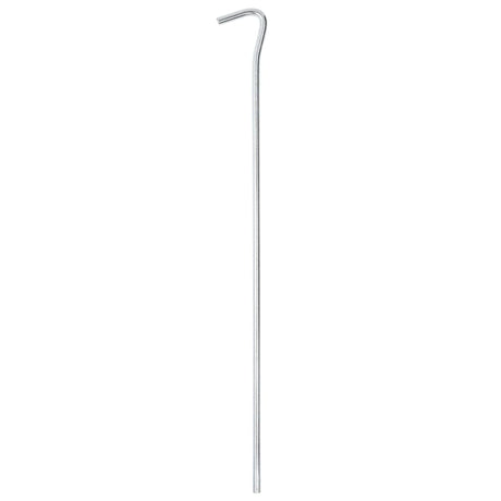 Piquets de tente Vidaxl 25 pcs ø7 mm 30 cm acier galvanisé