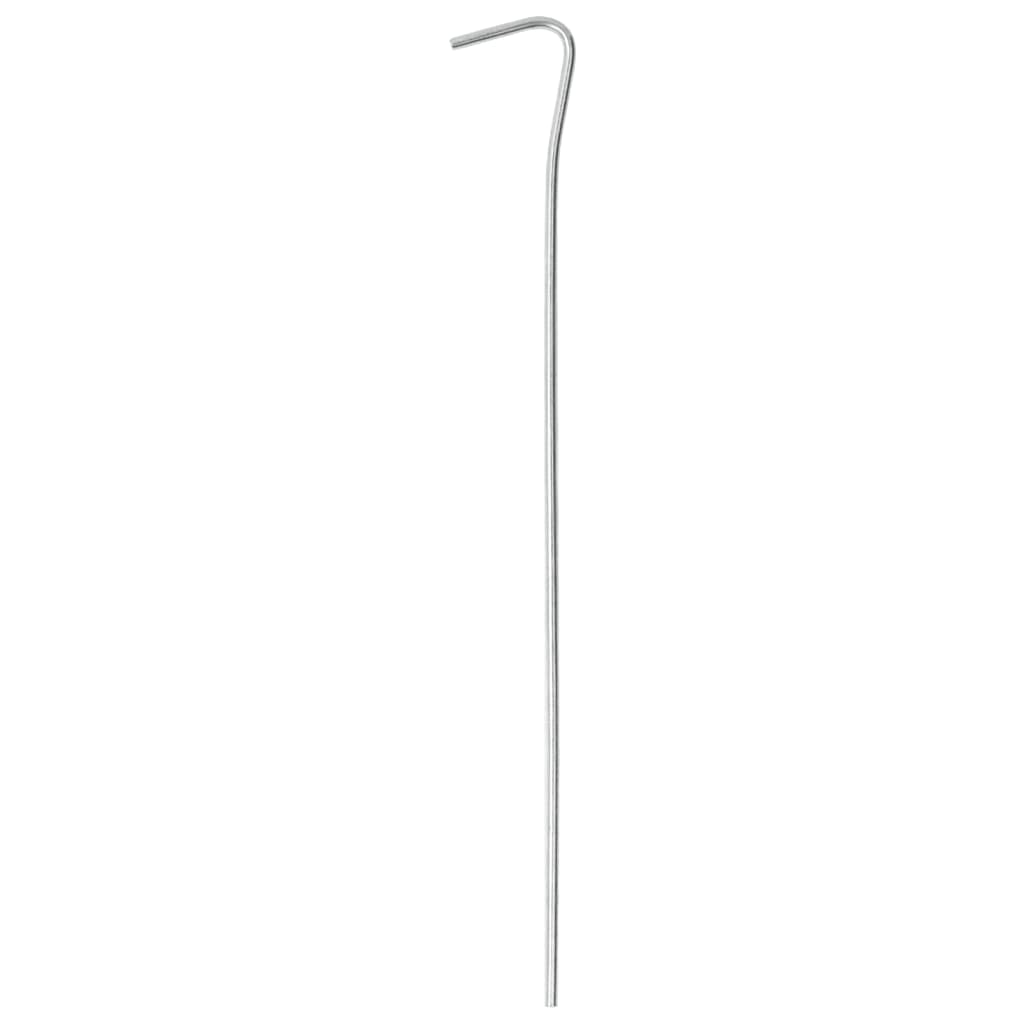Piquets de tente Vidaxl 50 pcs ø3 mm 23 cm acier galvanisé