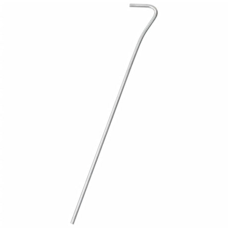Piquets de tente Vidaxl 25 pcs ø4 mm 23 cm acier galvanisé